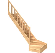 Holztreppe mit Geländer für den Innenbereich
