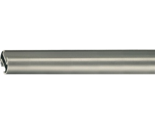 Vorhangstange mit Innenlauf II Rivoli edelstahl-optik 120 cm Ø 20 mm