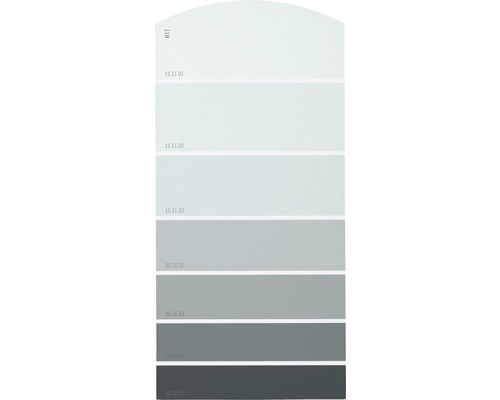 Farbmusterkarte H11 Farbwelt grau 21x10 cm