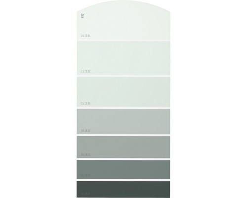 Farbmusterkarte H12 Farbwelt grau 21x10 cm