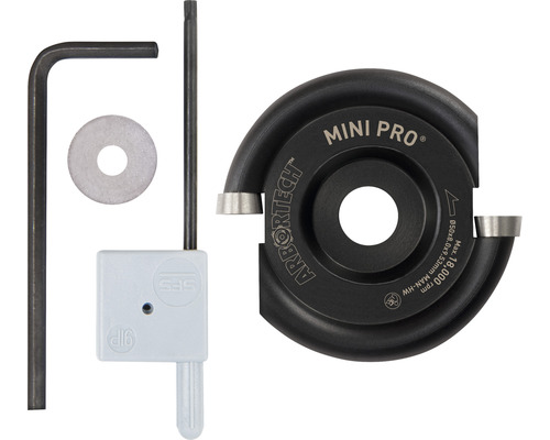 Arbortech Mini Frässcheibe mit Schraubenschlüssel und Zubehör