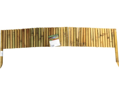 Beetabgrenzung aus Bambus 120 x 20 cm, natur