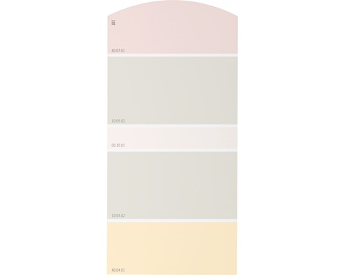 Farbmusterkarte J01 Farben für Körper, Geist & Seele - wohltuend & heilend 21x10 cm Farbmusterkarte mit verschiedenen Farbtönen für Innenräume