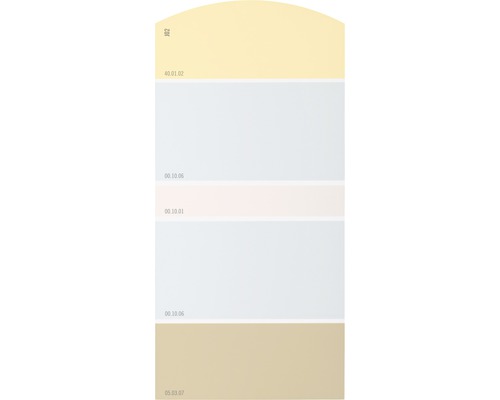Farbmusterkarte J02 Farben für Körper, Geist & Seele - wohltuend & heilend 21x10 cm Farbfächer mit verschiedenen Farbtönen