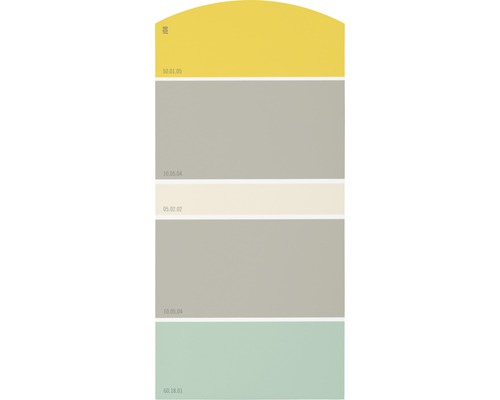 Farbmusterkarte J08 Farben für Körper, Geist & Seele - behaglich & entspannend 21x10 cm
