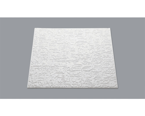 Deckenplatte T102 Rillenstruktur-Optik 50x50x1 cm 2 m² im Pack Styropor Deckenplatte mit Putzstruktur