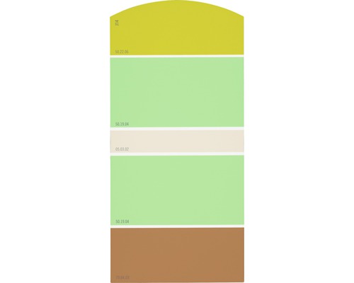 Farbmusterkarte J14 Farben für Körper, Geist & Seele - anregend & aufbauend 21x10 cm
