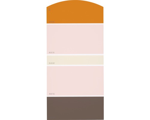 Farbmusterkarte J17 Farben für Körper, Geist & Seele - anregend & aufbauend 21x10 cm Farbmusterkarte mit mehreren Farbfeldern für Innenfarben