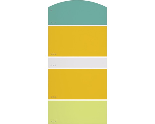 Farbmusterkarte J21 Farben für Körper, Geist & Seele - stimmungsvoll & aktivierend 21x10 cm