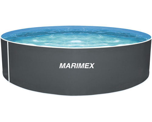Aufstellpool Stahlwandpool Marimex Orlando Ø 366x107 cm ohne Zubehör grau Marimex Frame Pool mit Wasser