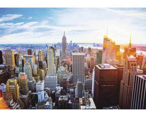 Fototapete Vlies 12116V4 New York Panorama 2-tlg. 254x184 cm