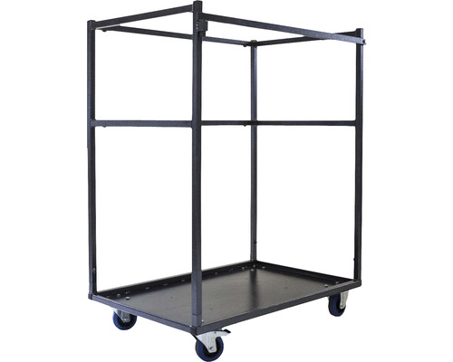 Rollwagen mit einer Ladefläche und einem Stahlrahmen