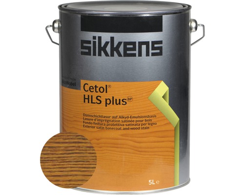 SIKKENS Lasur Cetol HLS Plus 009 eiche dunkel 5 L Sikkens Cetol HLS plus Holzlasur im Metalleimer