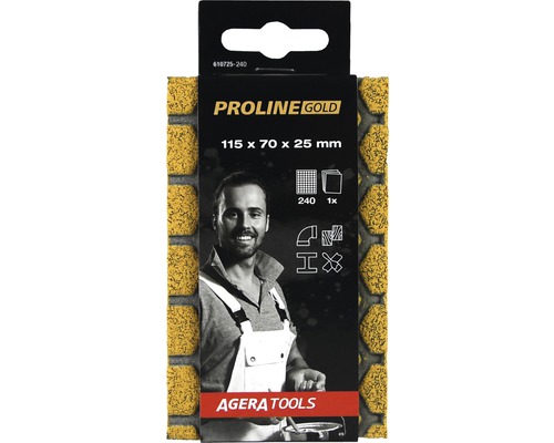 PROLINE Gold Schleifpad, Körnung 240, Größe 115 x 70 x 25 mm