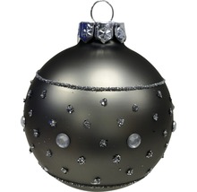 Weihnachtskugel mit Glitzerpunkten zur Dekoration