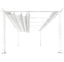 Aluminium Pergola, Pavillon Paragon Outdoor Florida 10x10 mit verstellbarem Sonnensegel 320 x 320 cm weiß-thumb-3