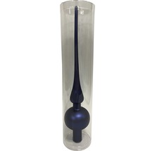 Christbaumspitze aus Glas im Zylinder