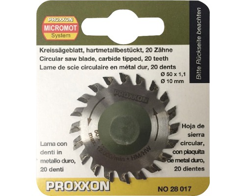 Proxxon Kreissägeblatt mit 20 Zähnen, hartmetallbestückt