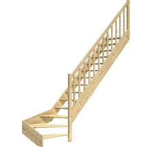 Holztreppe mit Geländer