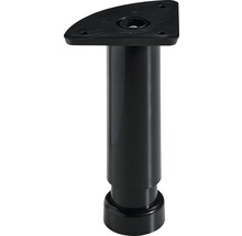 Sockelverstellfuss 32x130-180mm, Kunststoff schwarz