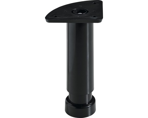 Sockelverstellfuss 32x130-180mm, Kunststoff schwarz