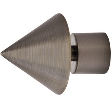 Endstück cone-classic für Rivoli brüniert Ø 20 mm 2 Stk.