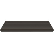 Geriffelte Trittstufe für Treppen