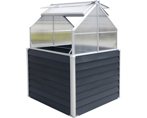 Hochbeet klassisch WESTANN Store & Grow inkl. Stauraum 120 x 120 x 169 cm anthra - Bild 5 von 12