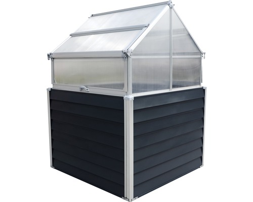 Hochbeet klassisch WESTANN Store & Grow inkl. Stauraum 120 x 120 x 169 cm anthra - Bild 7 von 12