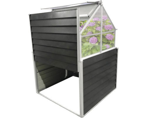 Hochbeet klassisch WESTANN Store & Grow inkl. Stauraum 120 x 120 x 169 cm anthra - Bild 9 von 12