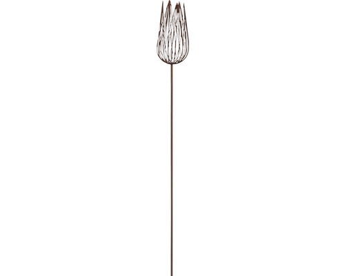 Gartenstecker Tulpe Metall H 147 cm schwarz