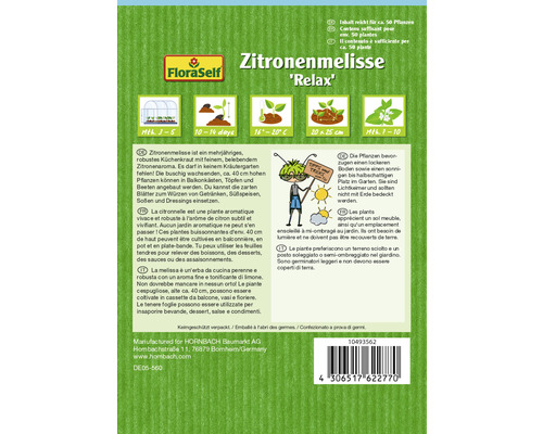 FloraSelf Zitronenmelisse Relax Samenpackung