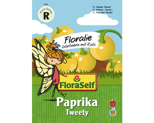 Gemüsesamen FloraSelf Floralie-Gärtnern mit Kids Paprika 'Tweety'