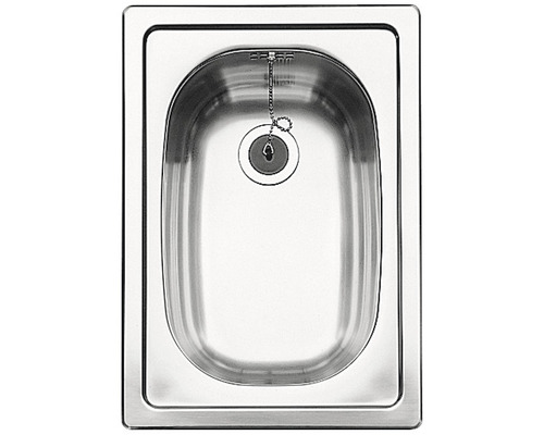 Spülbecken aus Edelstahl mit Ablaufgarnitur