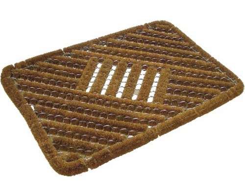 Fußmatte aus Kokosfasern mit Gitterstruktur