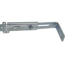 SOLUNA Wandträger aus Metall 8-11 cm alufarben verzinkt