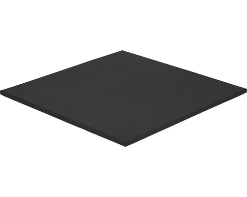 Fitness- Sportunterlage 100 x 100 x 2 cm Gummi schwarz