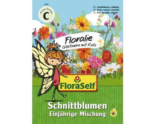 Blumenwiesensamen FloraSelf Floralie-Gärtnern mit Kids ‘Schnittblumenmischung‘
