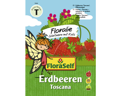 Erdbeersamen FloraSelf Floralie-Gärtnern mit Kids 'Toscana' Saatpillen