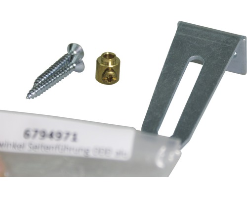 Winkel Seitenführung mit Schrauben und Aufnahme