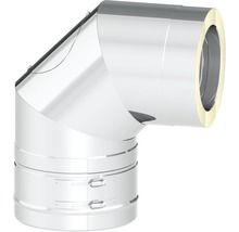 Edelstahl Rauchrohrbogen 90 Grad