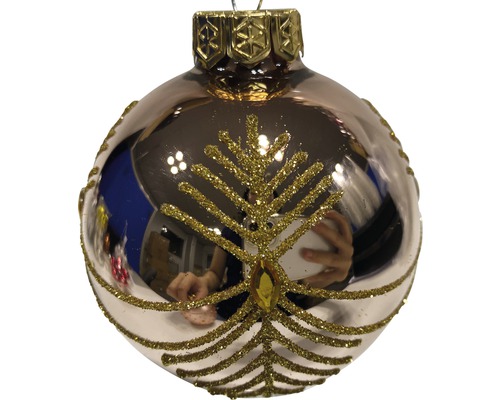 Christbaumkugel Lafiora Glas Ø 8 cm gold