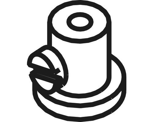 Symbol für Toilettenpapierhalter zur Wandmontage