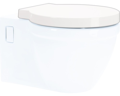Wand-Tiefspül-WC aus Sanitärkeramik mit WC-Sitz