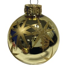 Christbaumkugel mit Sternenmuster