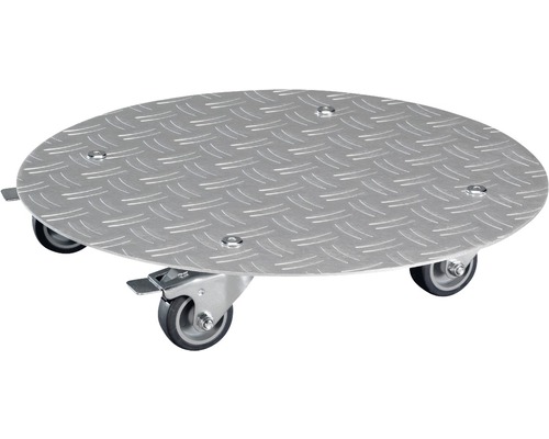 Pflanzenroller WagnerSystem Alaska Aluminium Ø 38 cm Tragkraft 150 kg silber