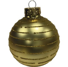 Christbaumkugel mit Streifenmuster