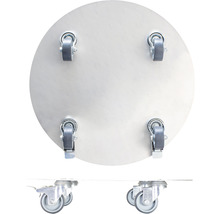 Pflanzenroller WagnerSystem Alaska Aluminium Ø 38 cm Tragkraft 150 kg silber