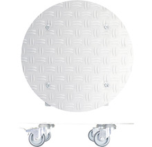 Pflanzenroller WagnerSystem Alaska Aluminium Ø 38 cm Tragkraft 150 kg silber