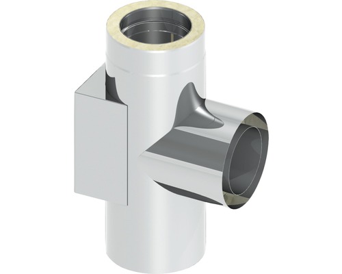 T-Stück aus Edelstahl für Schornstein